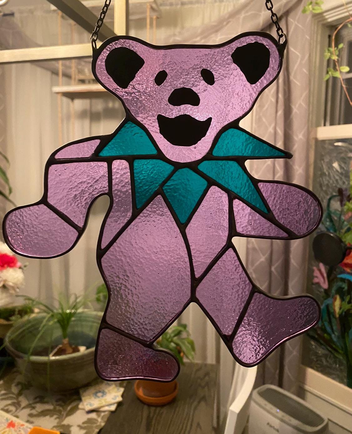 The Original Stained Glass Dancing Bear - Don't Be Fooled by