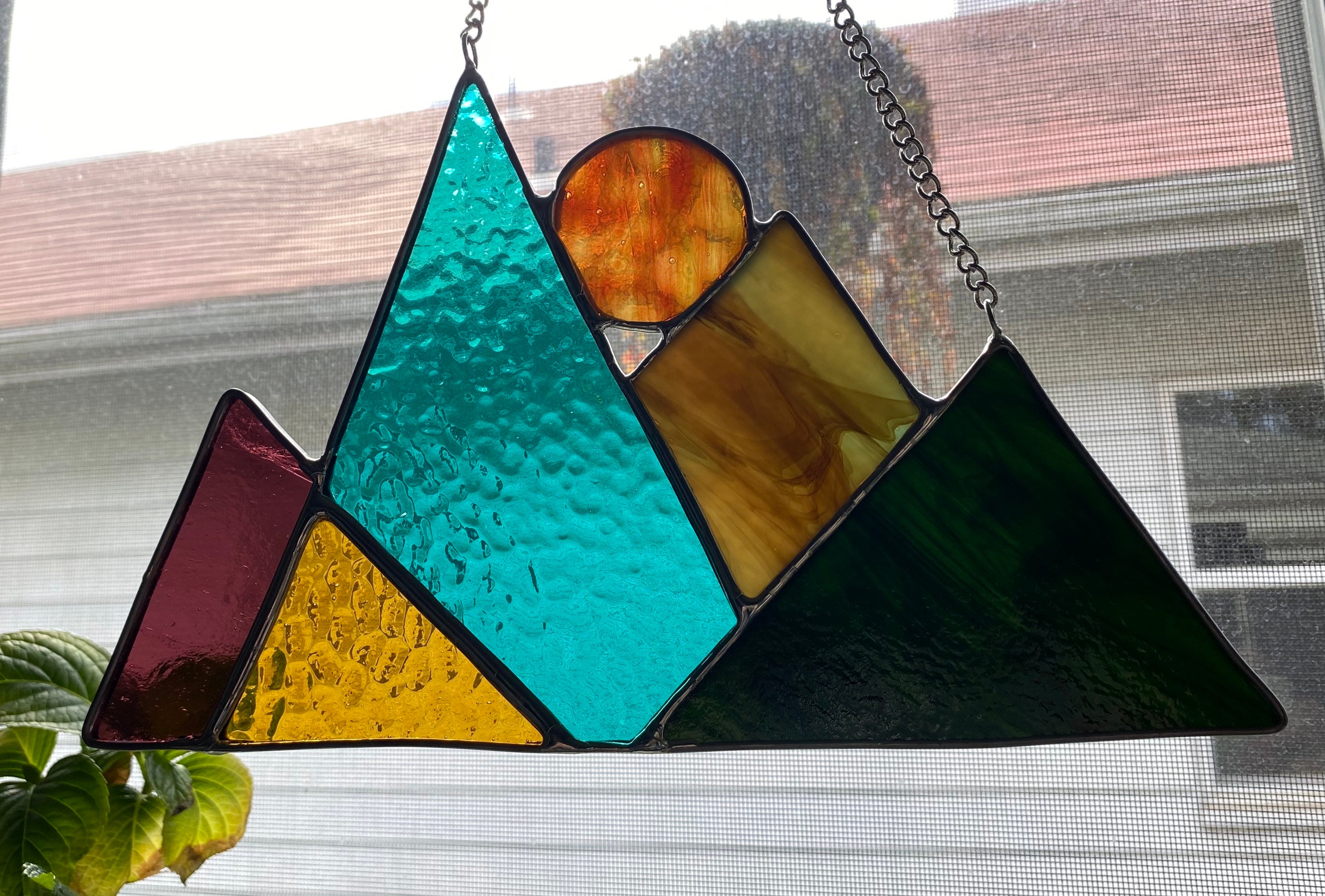 Misty Mountain Stained Glass Etsy