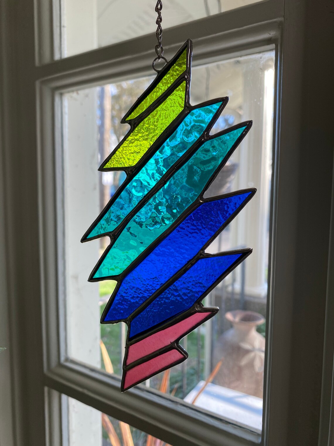 Stained Glass 13 Point Lightning Bolt Etsy