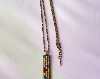 Micro Mosaic Necklace - Handset Moroccan Ceramic Tiles