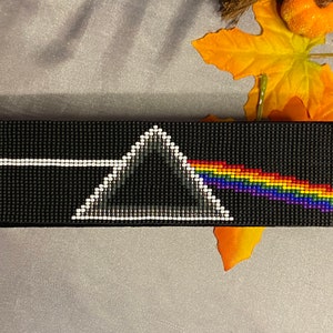 Pink Floyd Dark Side of the Moon Loom Woven Bracelet