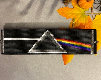 Pink Floyd Dark Side of the Moon Loom Woven Bracelet