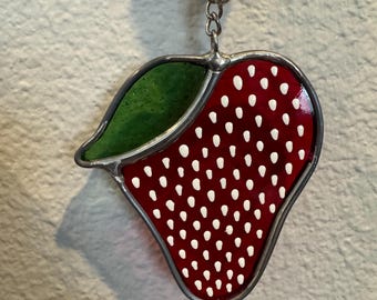 ステンドグラスの吊り下げフルーツと葉 - Etsy 日本