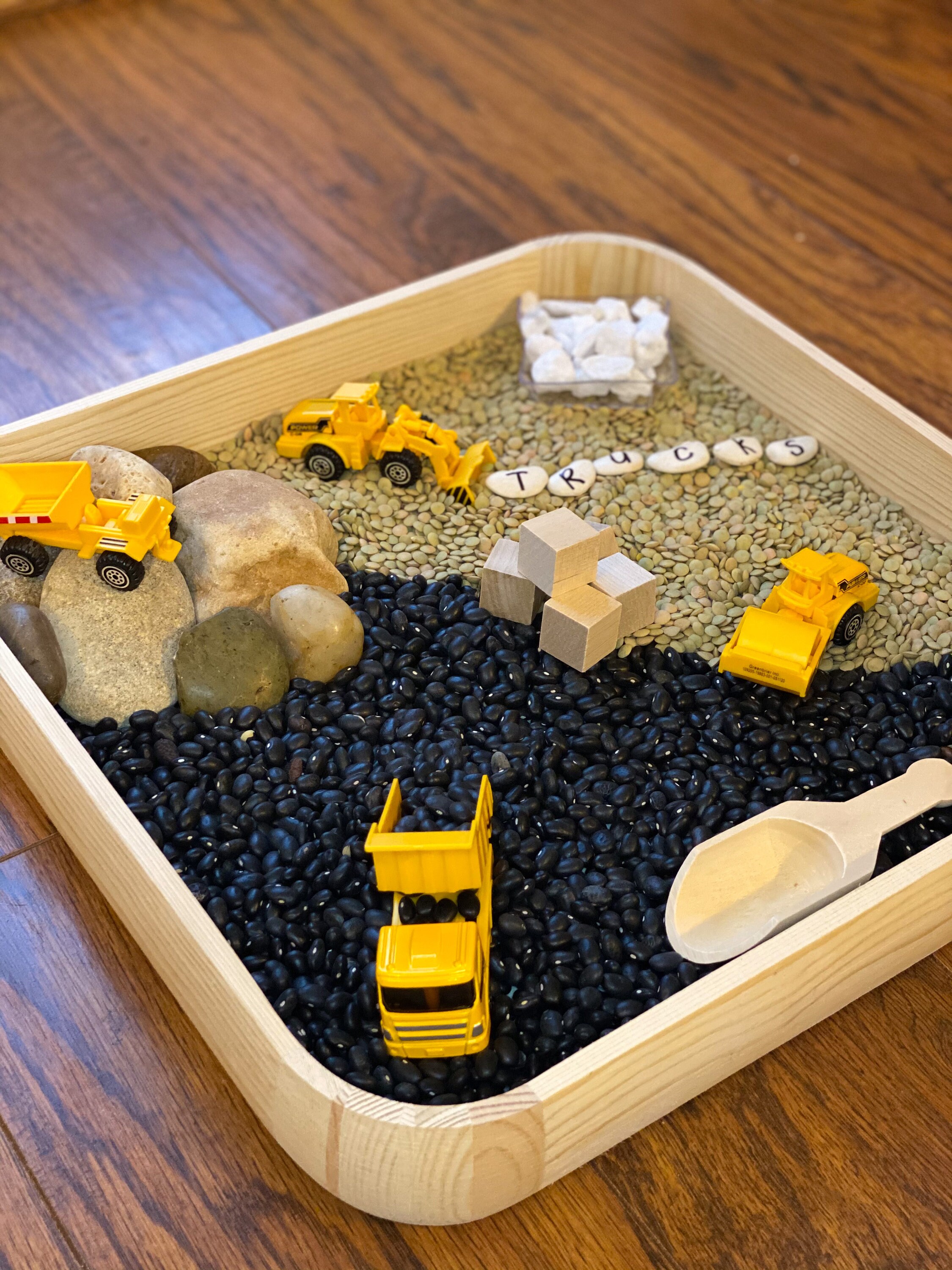 Construction Alphabet Sensory Bin Sensory Kit Activity Bin Etsy