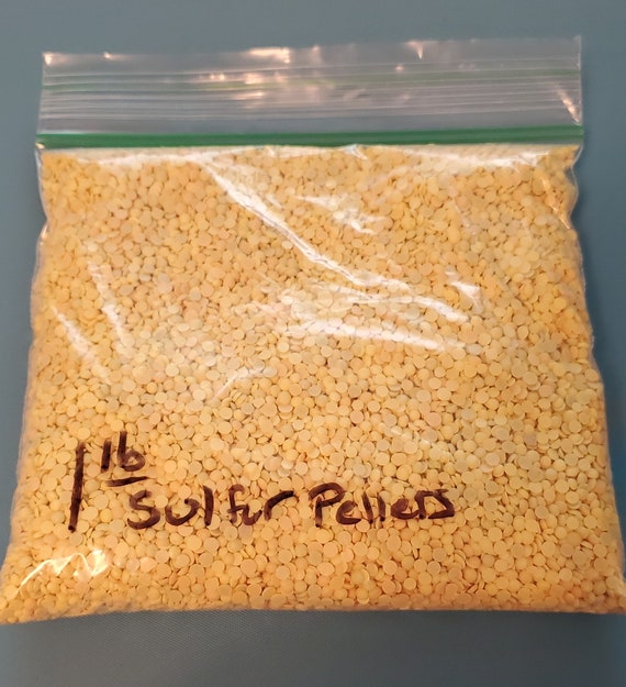 1 Lbs Sulfur Sulphur Pellets Like Split Pea Shape Brimstone Etsy