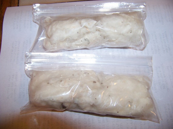 COTTON Organic Raw Cotton 2 BAGS RDA RBA USA GROWN