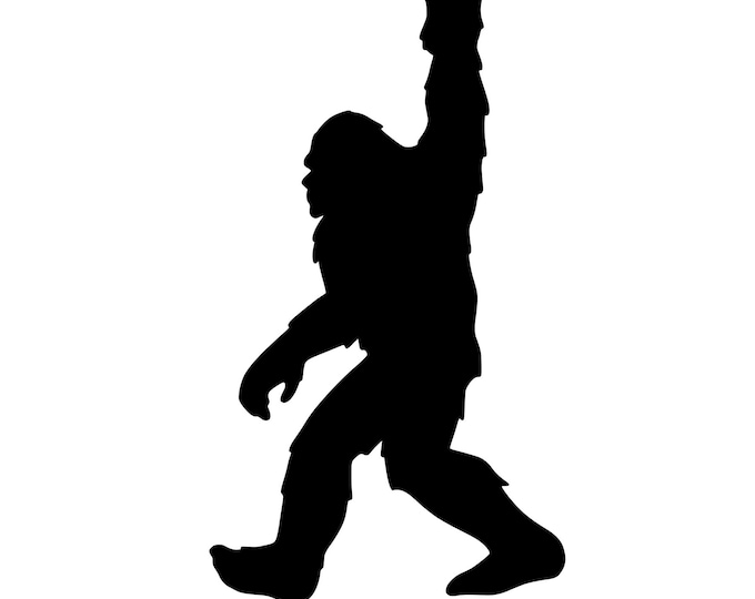 Bigfoot rock on vinyl decal car window choose color and size