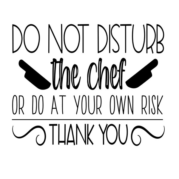 Chef Decal Etsy