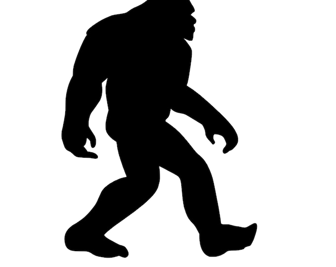 Bigfoot outline vinyl decal car window choose color and size
