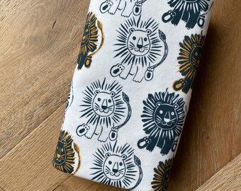 lion swaddle blanket