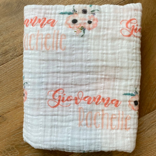 Muslin Swaddle Blanket Etsy