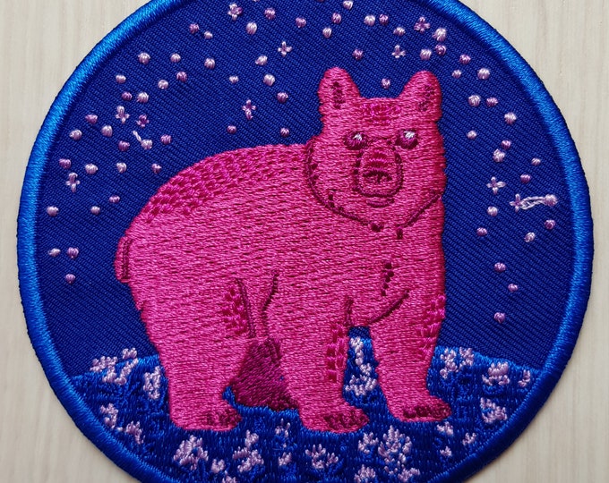 Bi Bear Iron-on Patch