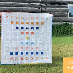 Staccato Quilt Pattern, Modern Geometric Quilt, Big Block Quilt, Beginner Quilt Pattern, Baby Quilt, Throw Quilt, Pillow Pattern, Easy Quilt