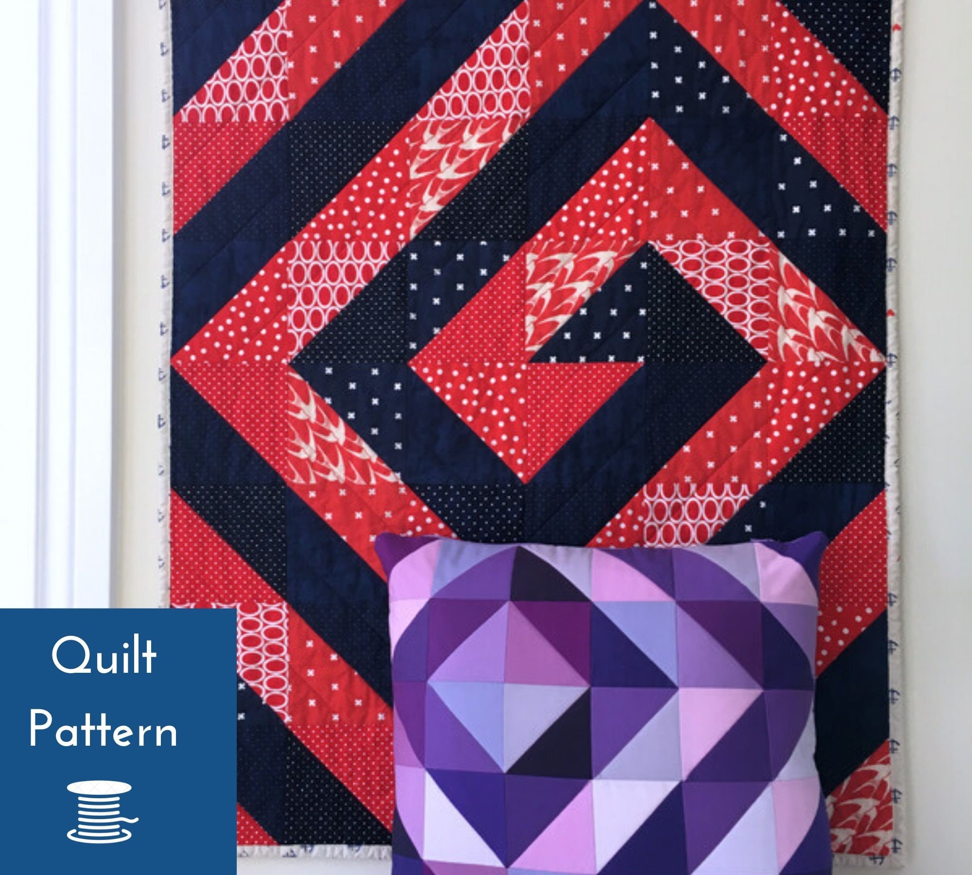 Spiral Quilt Pattern HST Quilt Triangle Quilt Modern Quilt Etsy