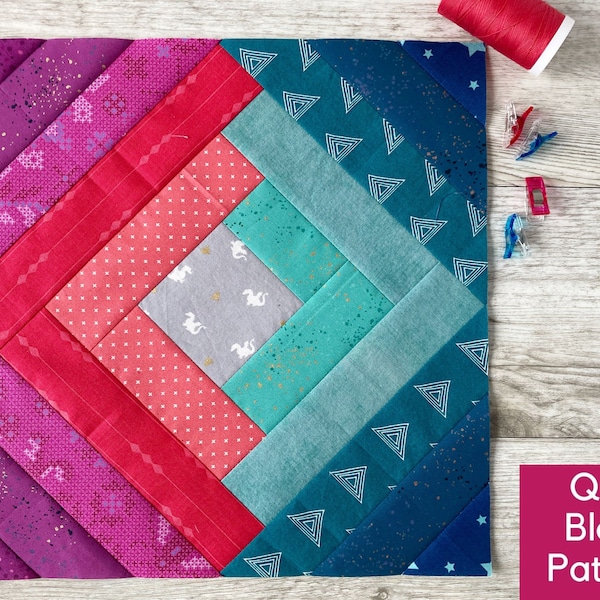 Log Cabin Pattern Paper Piecing - Etsy