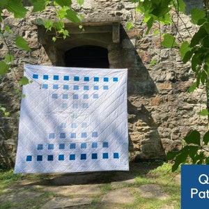 Staccato Modern Quilt Pattern, Bold Geometric Quilt, Big Block Quilt, Beginner Quilt Pattern, Baby Quilt, Throw Quilt, Pillow Pattern