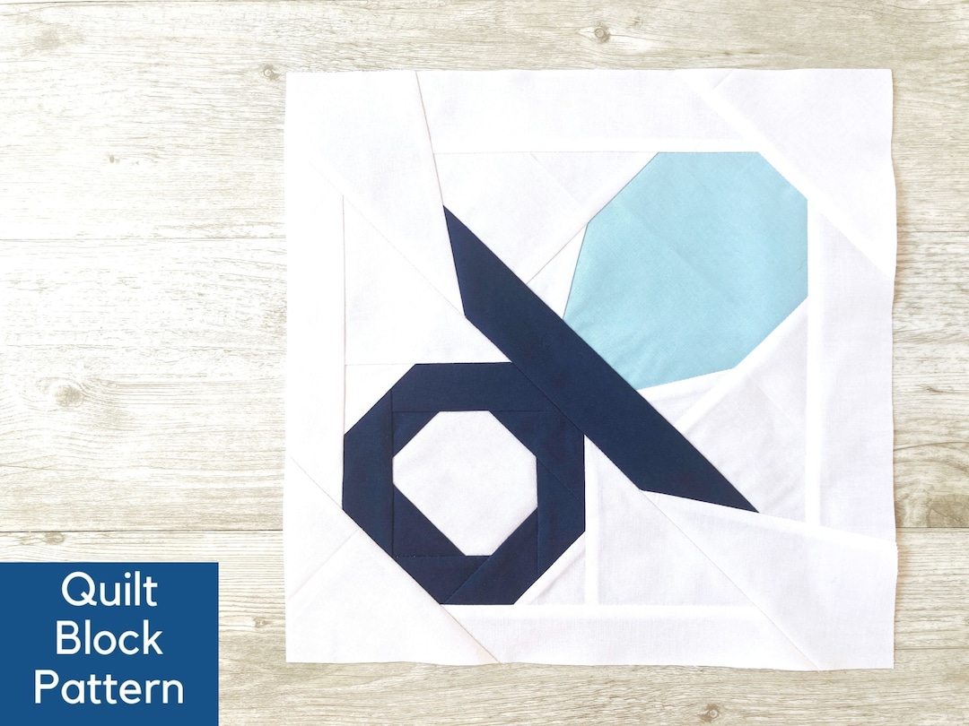 Soother Quilt Block Pattern, Pacifier Quilt Block, Foundation Paper