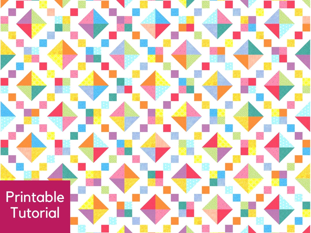 Confetti Quilt Tutorial, Scrappy Quilt Tutorial, Beginner Quilt Pattern