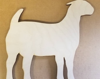 Wooden Goat Cutout