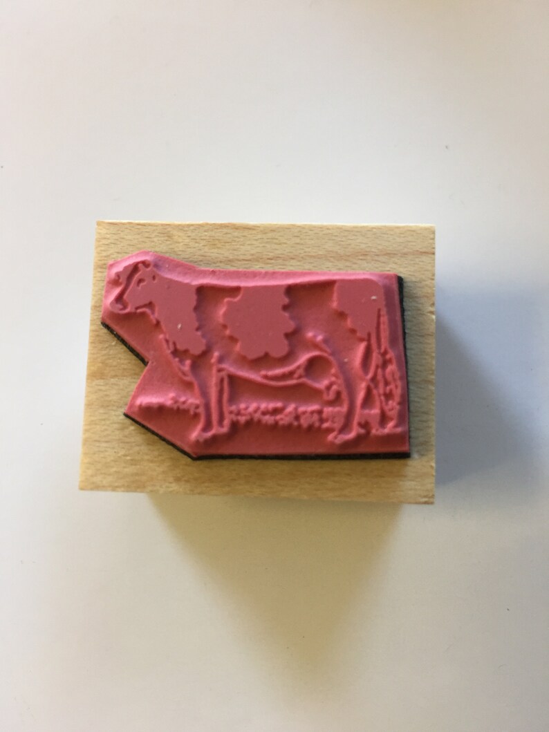 Dairy cow Holstein farm rubber stamp for scrapbooking and papercraft 4h FFA