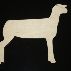 Wooden lamb cutout