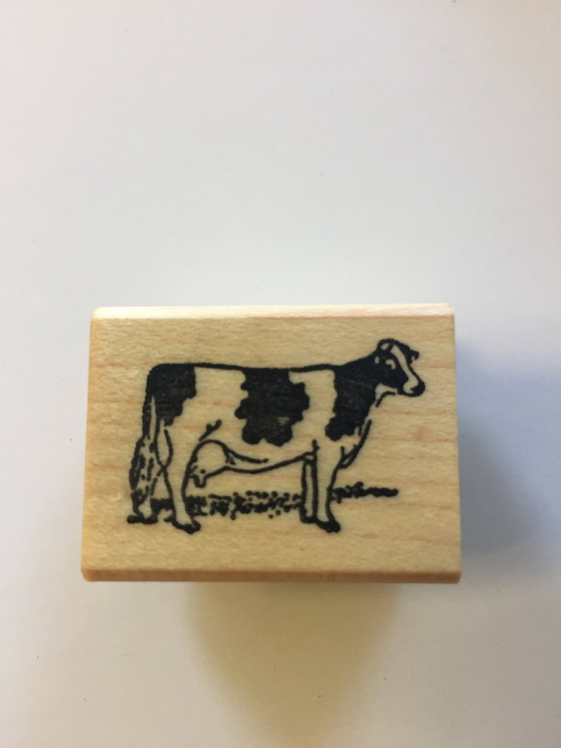 Dairy cow Holstein farm rubber stamp for scrapbooking and papercraft 4h FFA