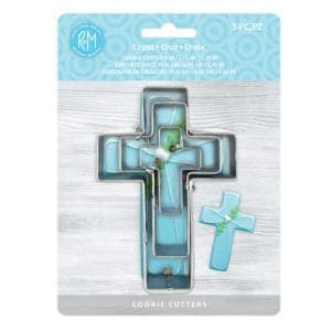 Cross Cookie Cutter Set of 3 Religious Easter Christmas Baptism