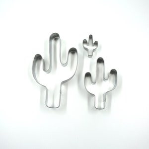 Cactus Cookie Cutter Jumbo Medium Mini Cactus for Western Party Decor Crafts Cookies Freshies