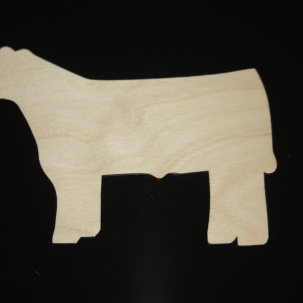 Wooden steer cutout