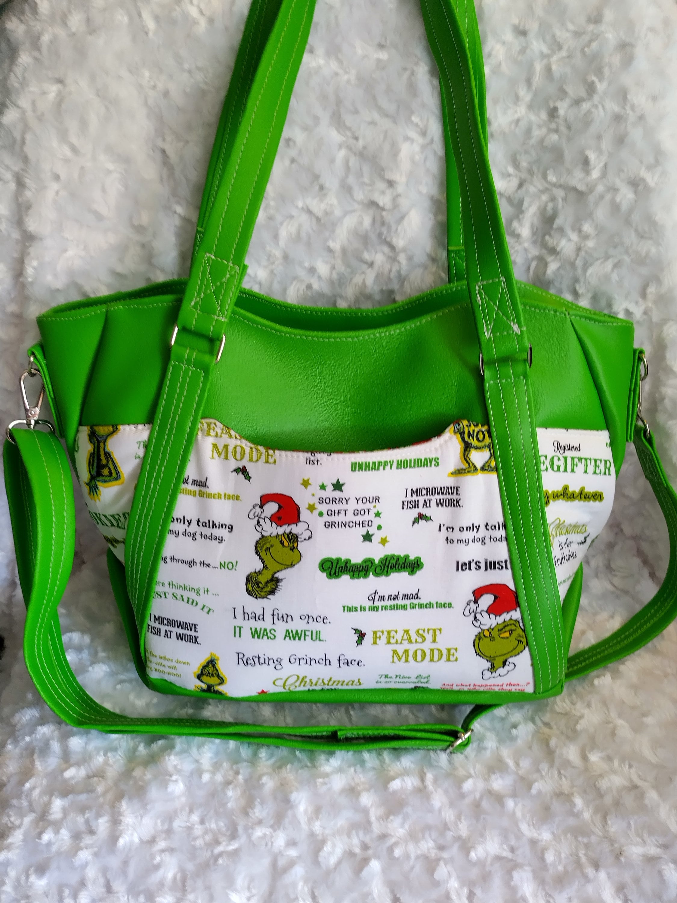 Grinch Hireath Handbag hireath handbag Grinch purse Grinch sayings handbag