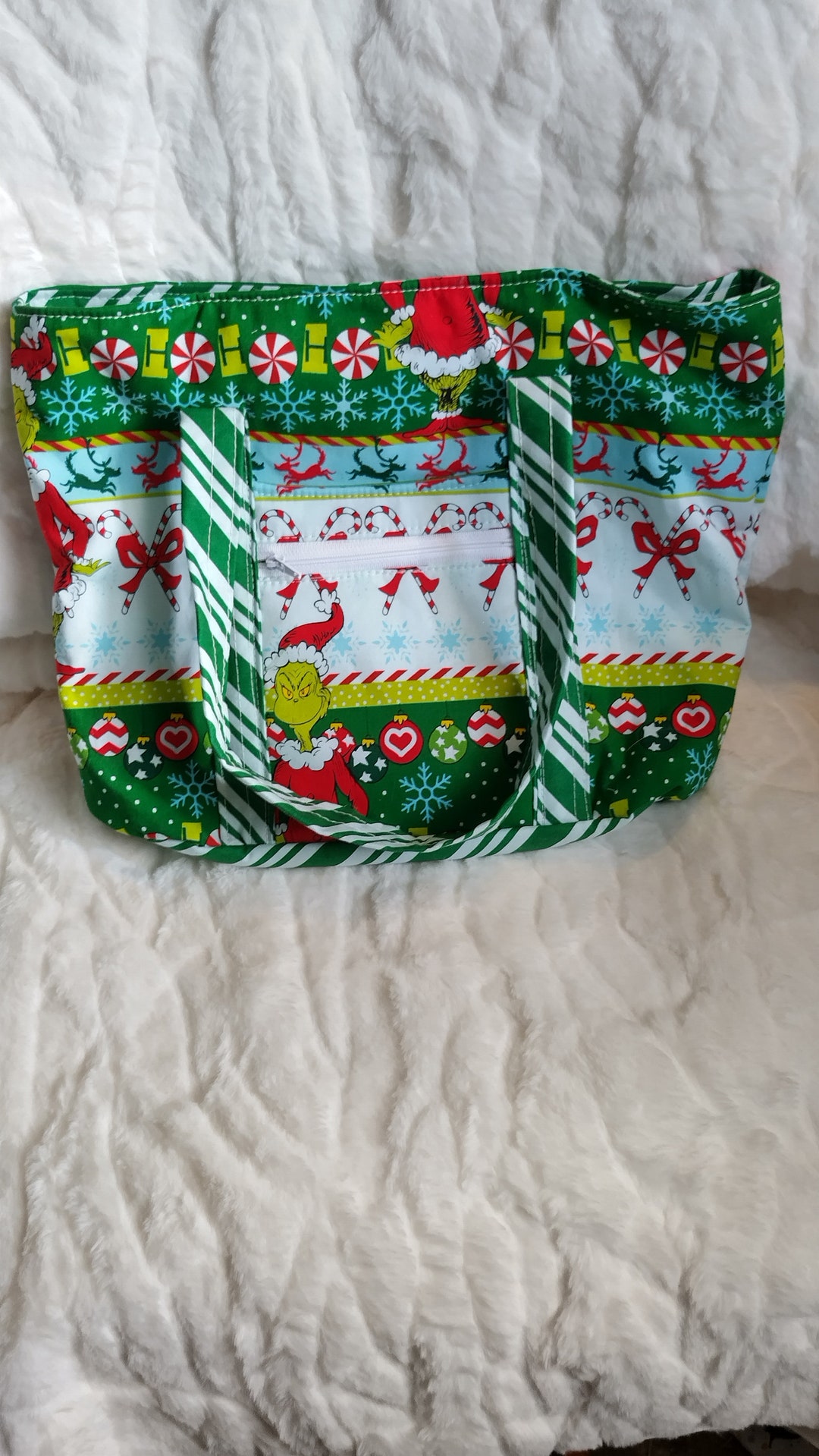 Grinch Purse, Classic Tote Bag, Grinch Tote Bag Etsy