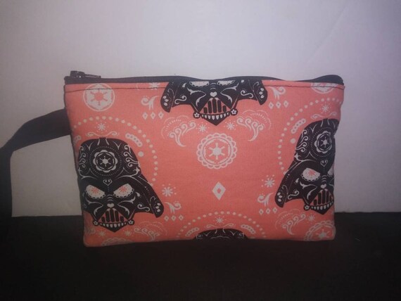 Star Darth Space Handbag Wars Cosplay Sugar Skull Wristlet Pouch Clutch Vader Purse Zipper Pouch Bag