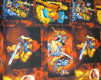 Thunder cats fabric, thundercats fabric by the yard, 100% cotton fabric