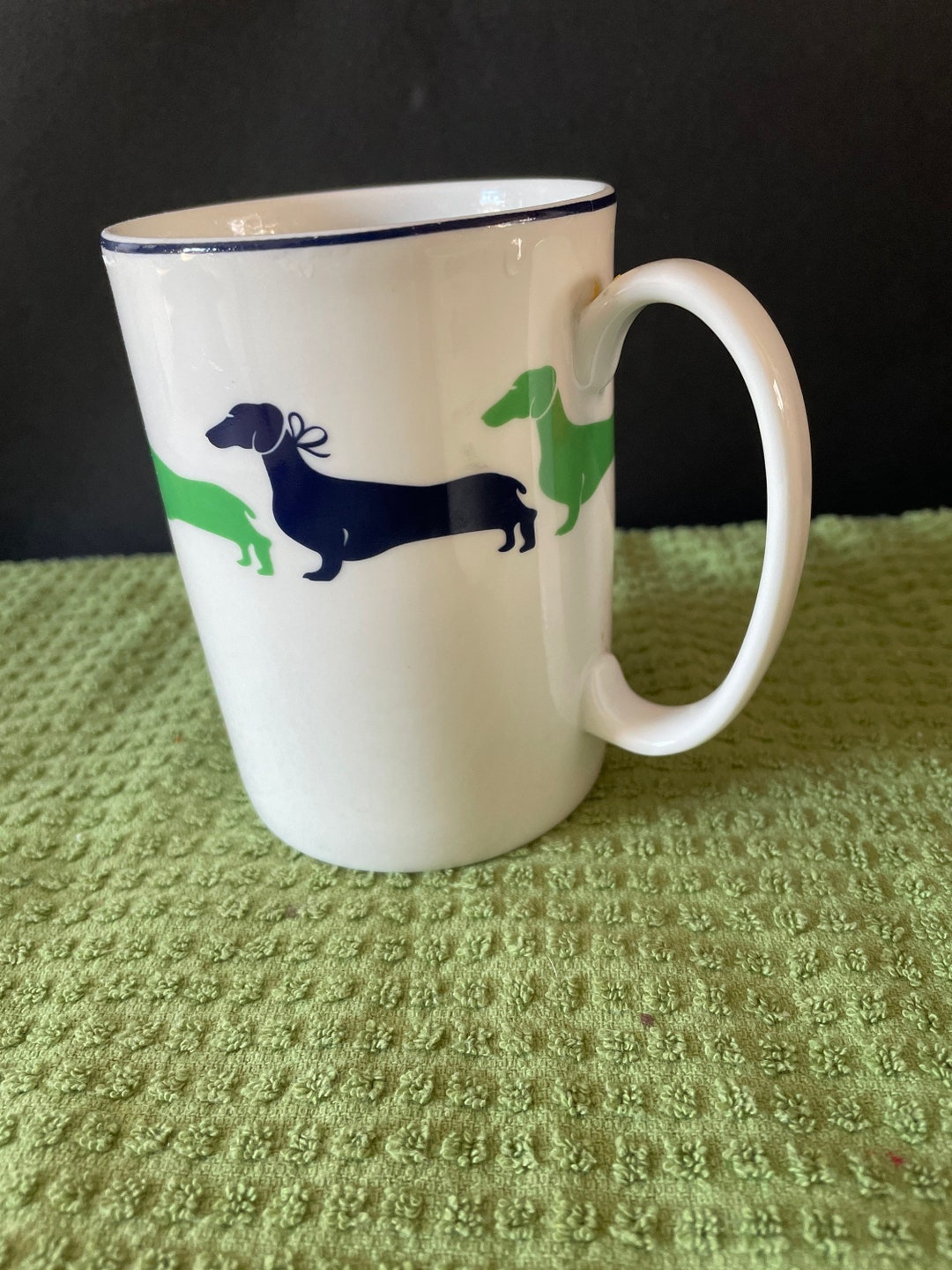 Kate Spade Wickford Dachshund Mug Lenox USA - Etsy