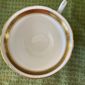 Footed Shelley Fine Bone China Athens cups set of 2