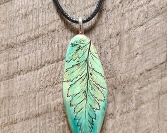 Timeless Nature Ceramic Fern Necklace