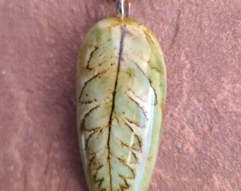 Timeless Nature Ceramic Fern Necklace