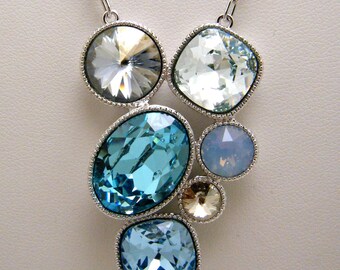 Touchstone Oval Design Fine Pendant Set For Women - Stainless Steel & Rhinestone Jewelry - View #9