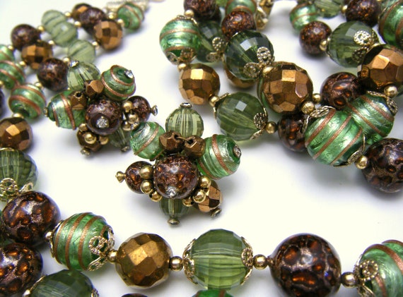 Beautiful Vintage Vendome Necklace Earrings Brace… - image 4