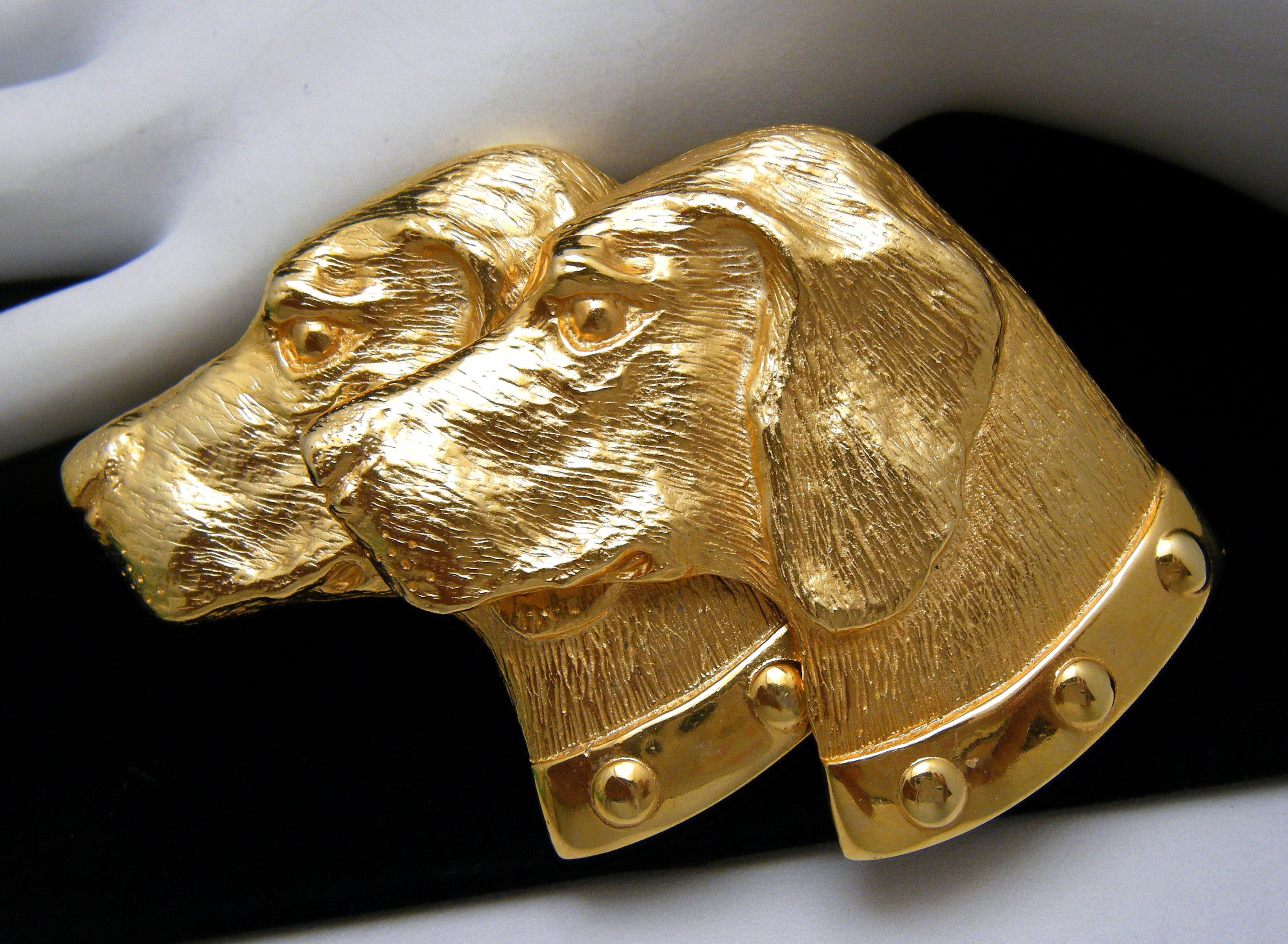 RARE Vintage Paquette Signed Labrador Dog Belt Buckle Labrador Belt Buckle - Etsy main image 2