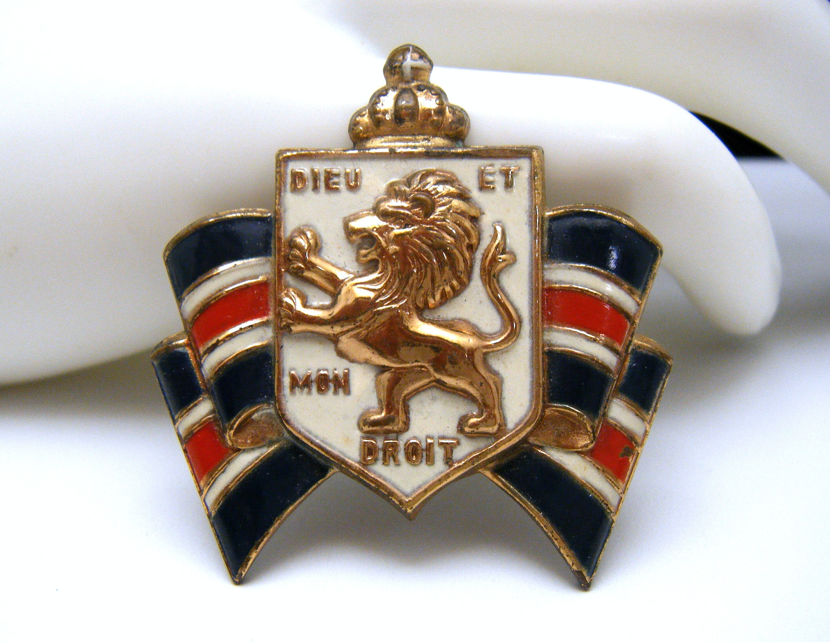 Wwll British War Relief Society Pin Official BWRS B.B. Pins Signed ...