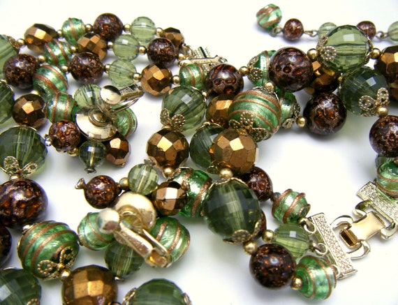 Beautiful Vintage Vendome Necklace Earrings Brace… - image 5