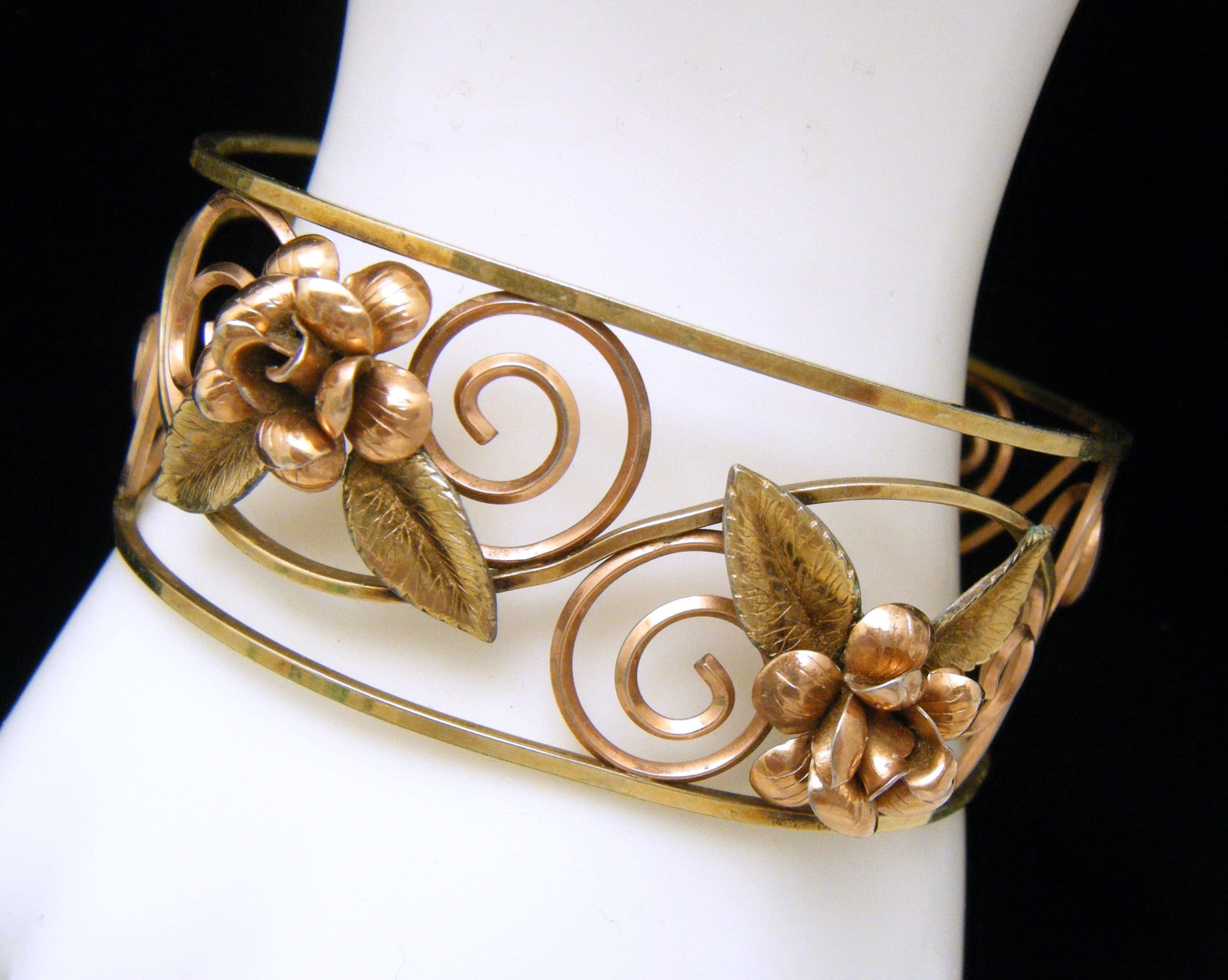 FRED Vintage Gold, Topaz And Enamel Cuff Bracelet Available For