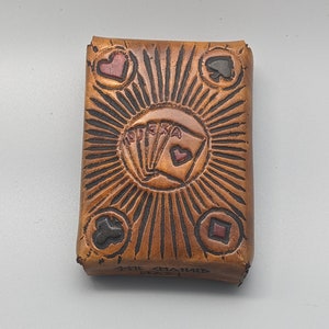Leather Playing Card Case