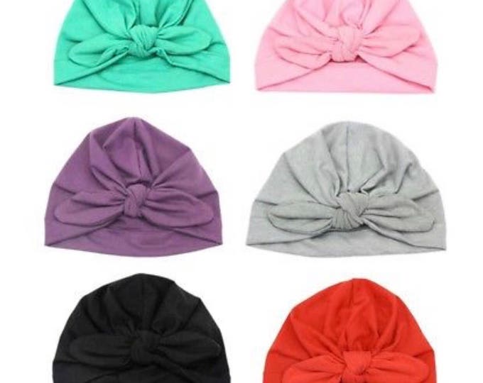 Baby Turban, Baby Hat, Baby Beanie, Baby Boy, Baby Girl, Infant Hat, Headband, Newborn Winter Warm Beanie, Cotton Wrapped Cap, Turban Hat