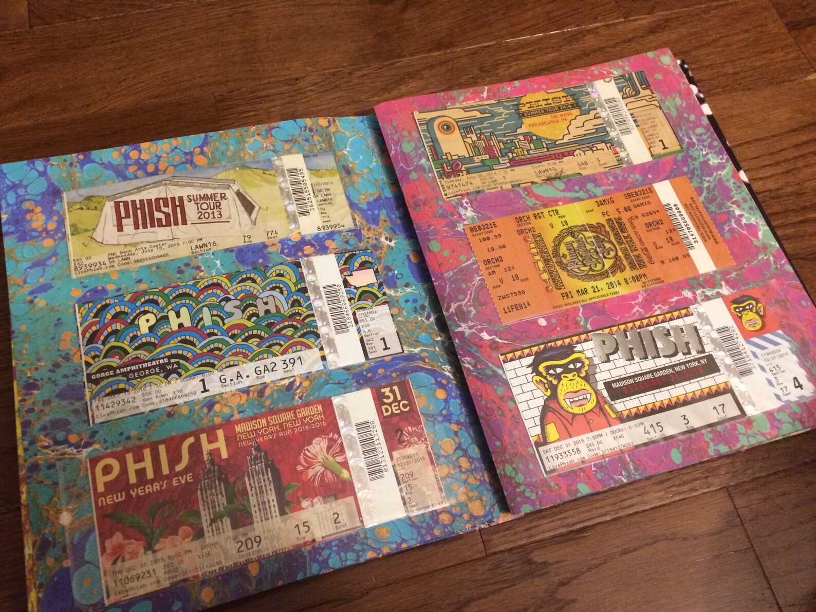 Custom Vinyl Record Ticket Stub Album 108 stubs Etsy
