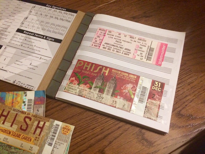 Collaged Craft Beer Ticket Stub Album 60 stubs with MUSIC Etsy