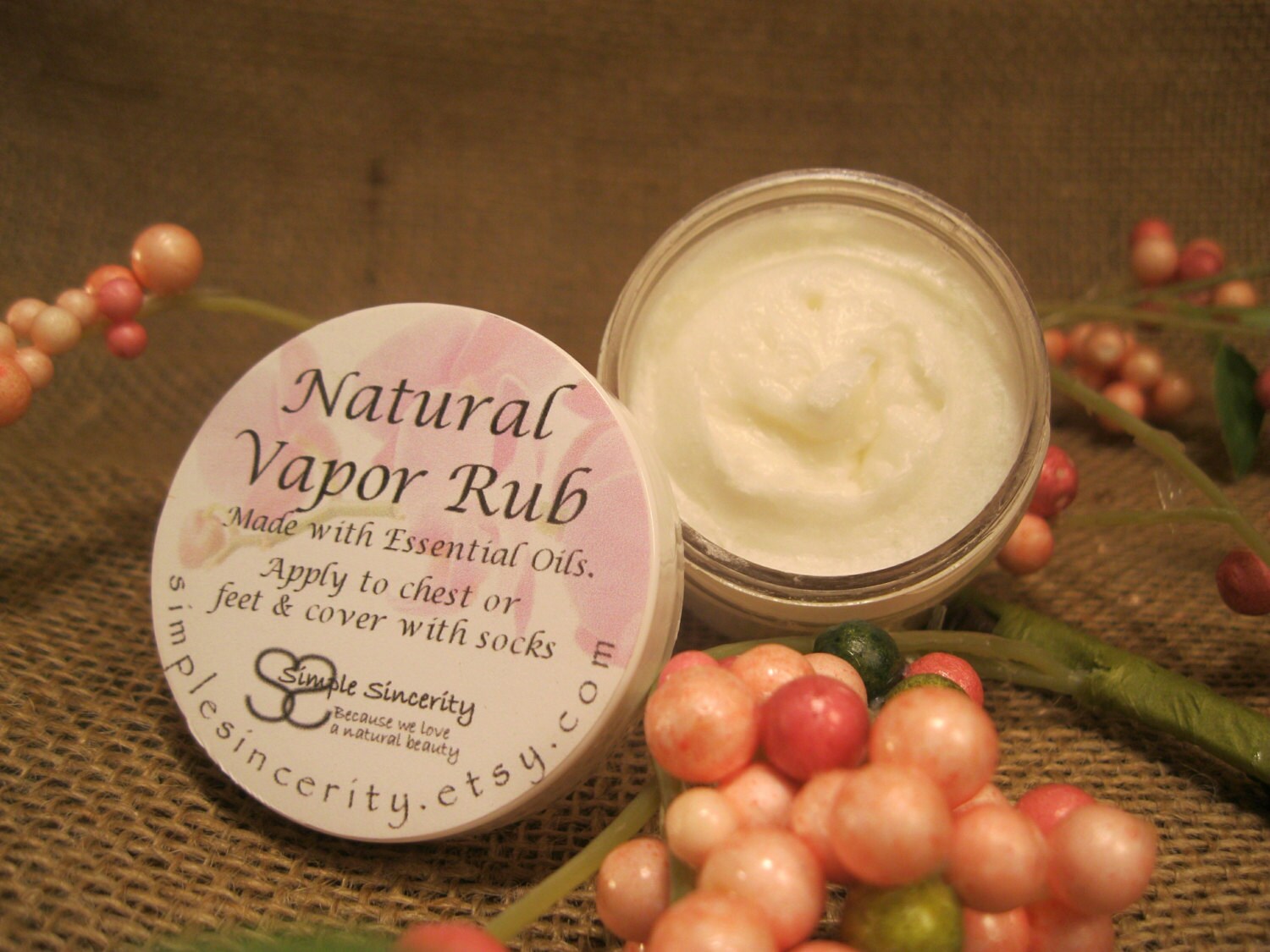 Vapor Rub All Natural Chest Rub Cold Care Natural Remedy Etsy
