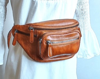 Leather Hip Bag, Leather Waist Bag, Leather Belt Bag, Leather Bum Bag, Leather Fanny Pack, Leather Waist Bag Women, Leather Hip Bag Men