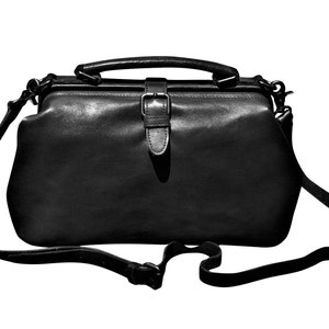 Echtleder Doktortasche Damen - Schiffe nach USA (Duty Paid) - Doktortasche Crossbody - Crossbody Geldbörse - Vintage Style Leder Doktortasche